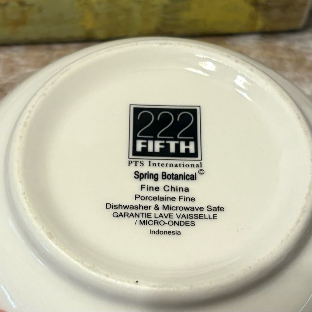 Two 222 Fifth "Spring Biotical" Bowls - Picture 2 of 2